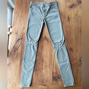 AE Jegging Jeans 6 x-long light olive